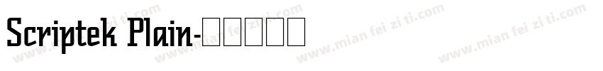 Scriptek Plain字体转换